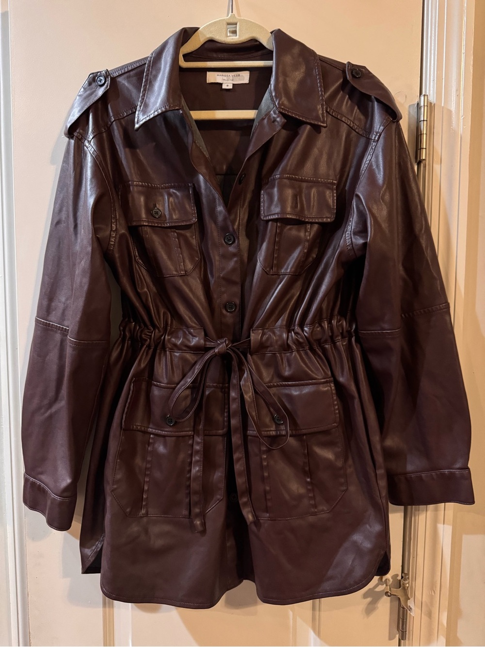 NWOT Marissa Webb Faux Leather Jacket
